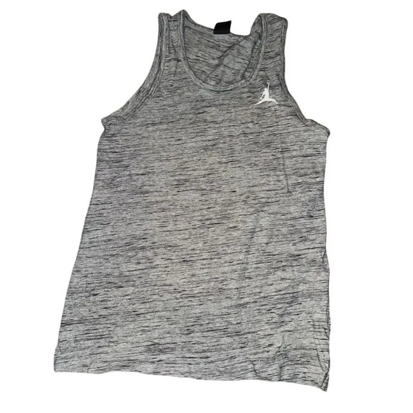 Jordan Men's Sleeveless Tank Top Gray M Gym Training Air Jordan Logo - Picture 1 of 5